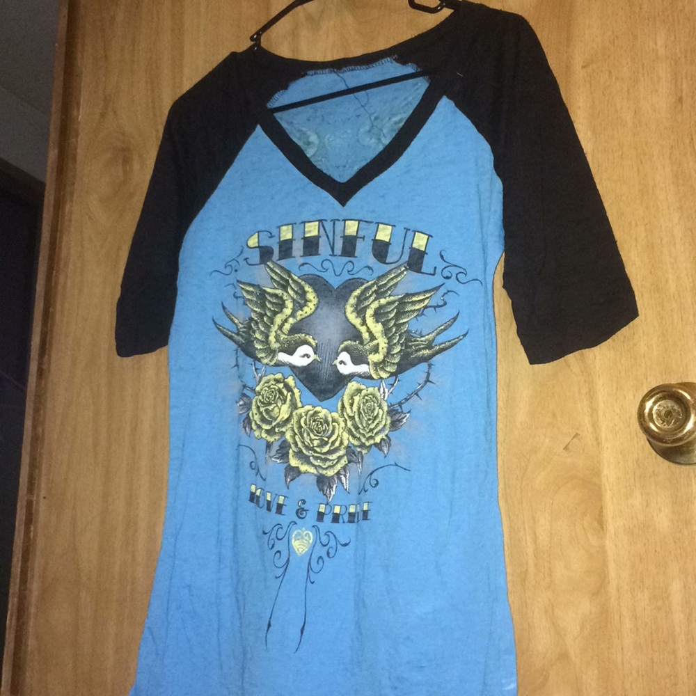 Blue long sleeve shirt